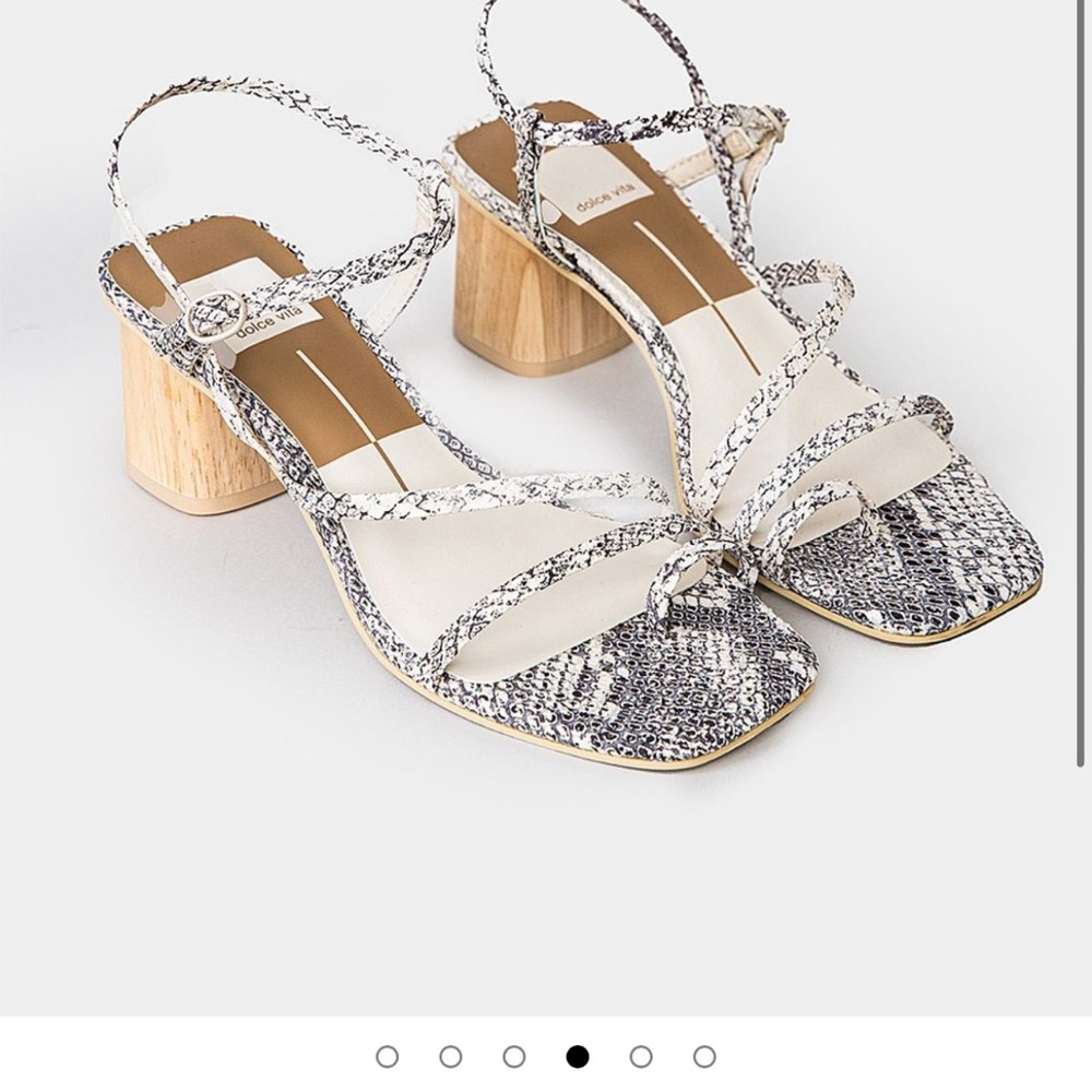 DV Zyda Heels in Stone Snake